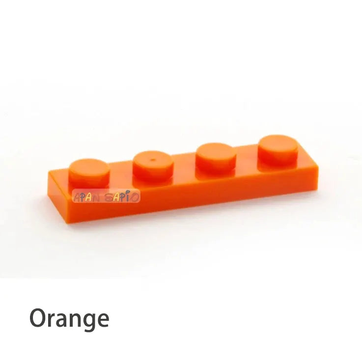 600pcs Thin Figures Bricks 1x4 Dots DIY Building Blocks Educational Creative Plastic Toys for Children Size Compatible With 3710 - ToylandEU