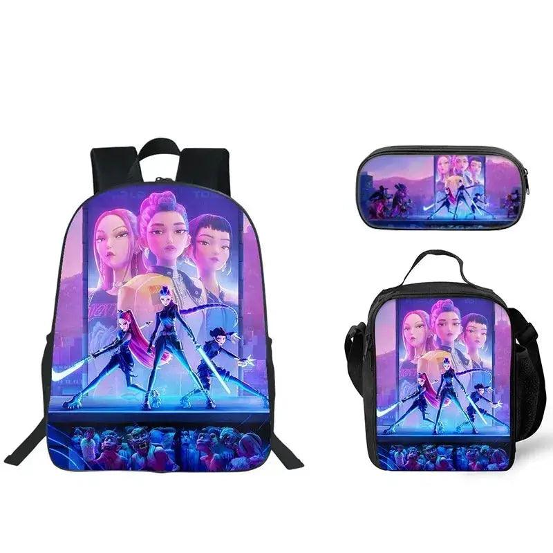 Anime School Backpack Three Piece Set With Lunch Bag - ToylandEU™