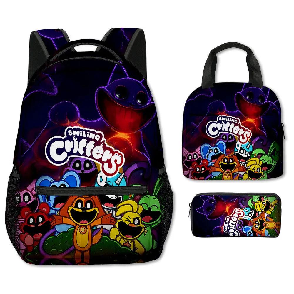 School Backpacks | 3-Piece Cartoon Set | Toylandeu™