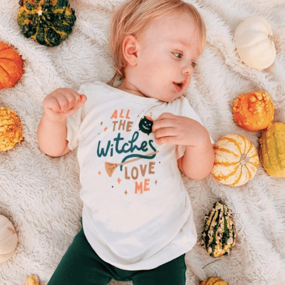 Witches Love me Graphic Tee | Organic Cotton | Toddler