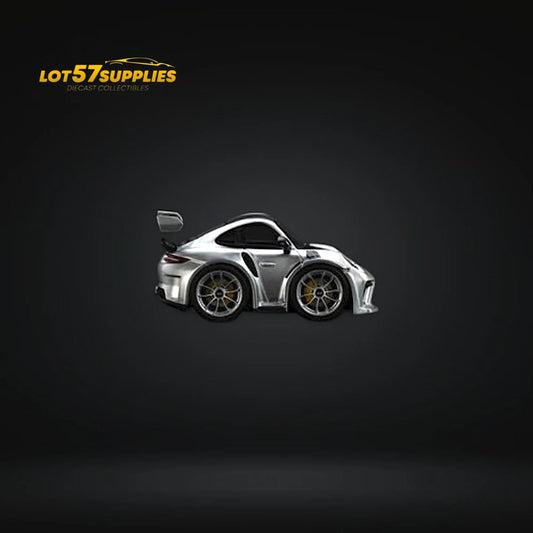 MINICRAFTSMAN 911 GT3 RS Egg Cart SILVER Limited to 299 PCS 1:64 Resin - ToylandEU