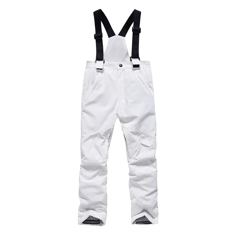 Children's Ski Bibs | Cotton Fabric | Windproof Fit | Youth Sizing