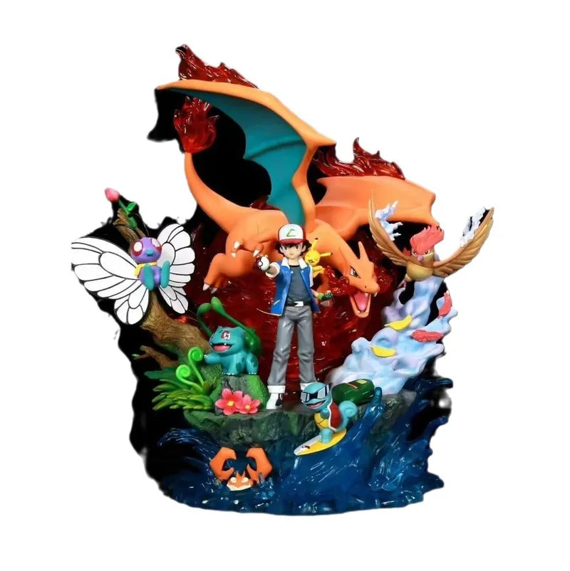 Pokemon Figures | Light Up Resin Models | Charizard Team Set | For Adults