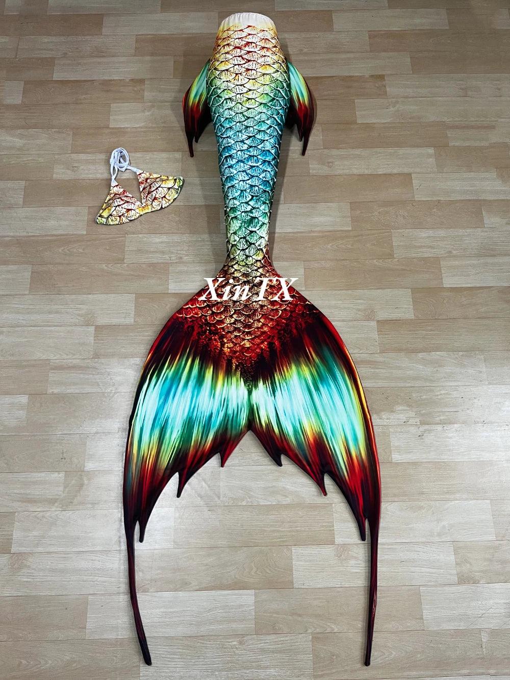 Mermaid Tail Swimsuit | Custom Size | Mermaid Ears Included | Festival Ready