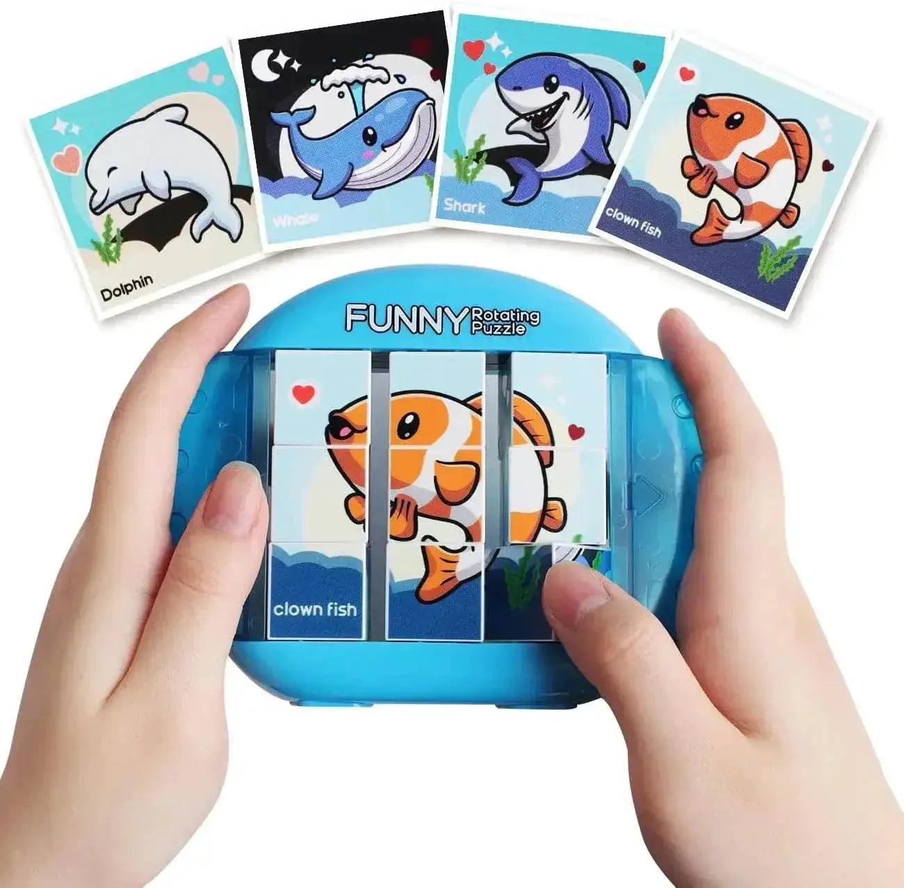 4IN1 Rotating Puzzle for Kids Fidget Toys 3 4 5 6 7 8 Year Old 4 Puzzles in 1 Fine Motor Skills Gift for Boys & Girls Ages 3+ - ToylandEU