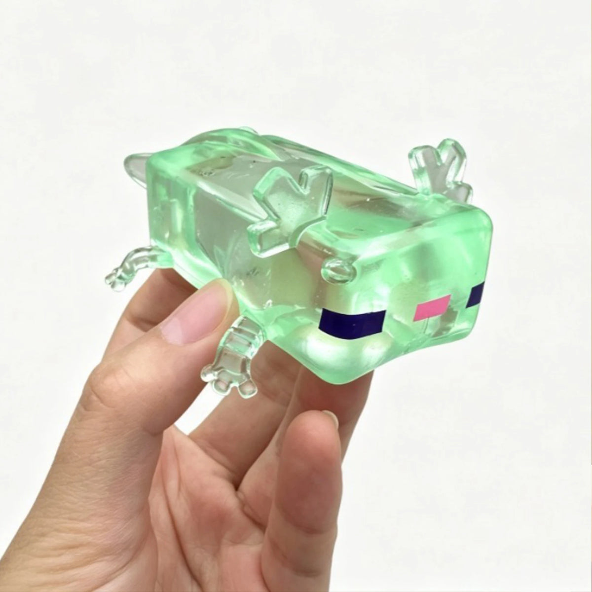 Cube Axolotl Squishy | Slow Rising Texture | Sensory Fidget | Ages 12+