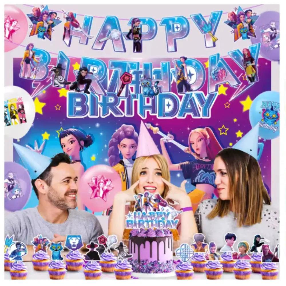 2026 HOT Party Supplies Atmosphere Decoration Purple Laser KPOP Mylar Balloons Party Decoration Foil Balloons - ToylandEU