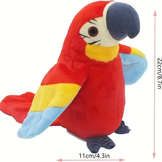 Talking Macaw Parrot Plush Toy With Voice Recording - ToylandEU
