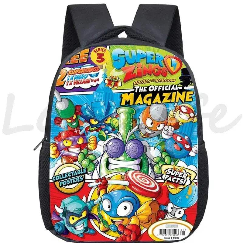 Super Zings Cartoon Backpack For Kids Kindergarten Durable School Bag - ToylandEU