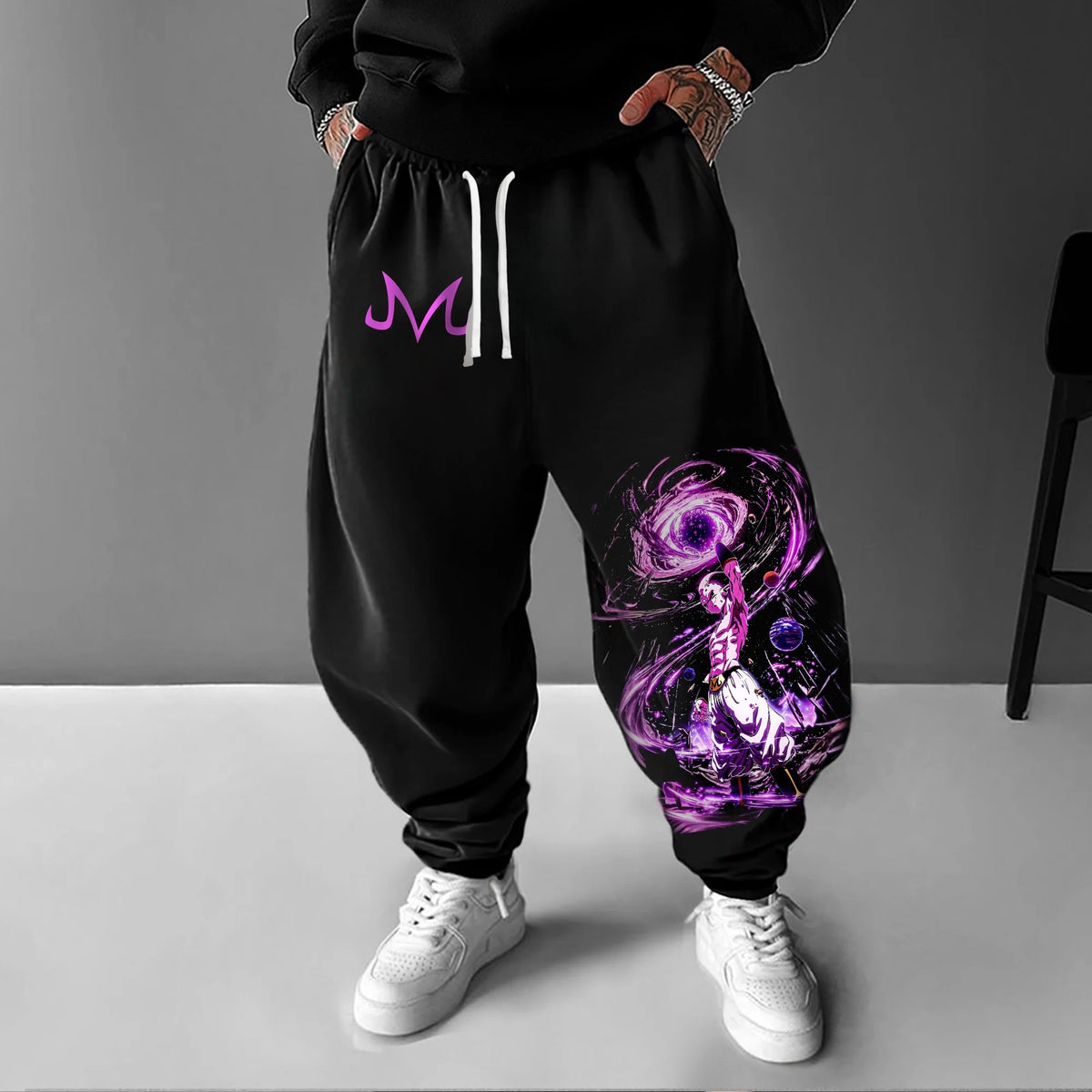 Anime Sweatpants | Dragon Ball Print | Elastic Waist And Cuffs | Unisex Fits