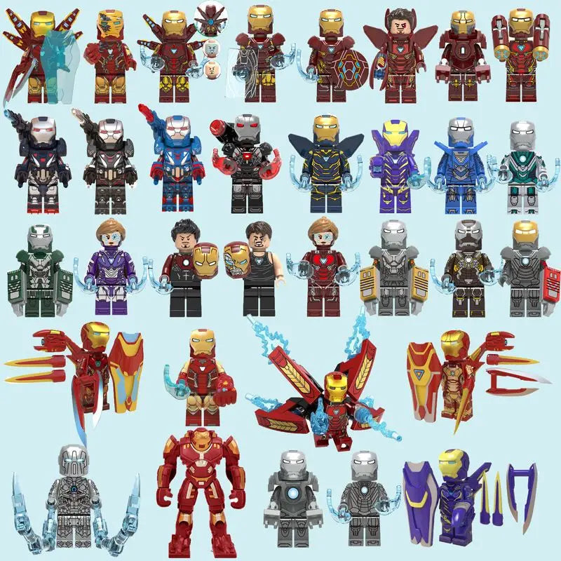 Iron Man Building Blocks | Fully Assembled | Toylandeu™