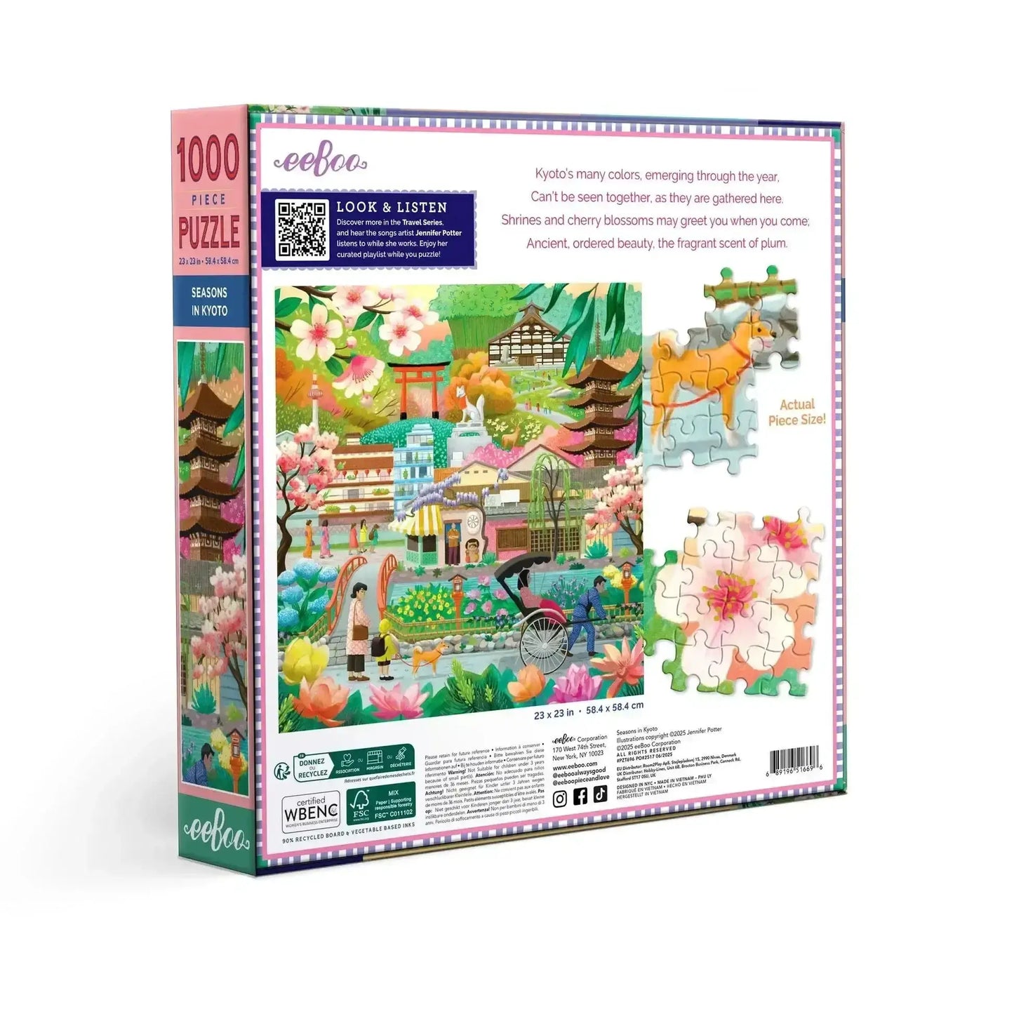 Seasons In Kyoto Jigsaw Puzzle With Vibrant Colors - ToylandEU