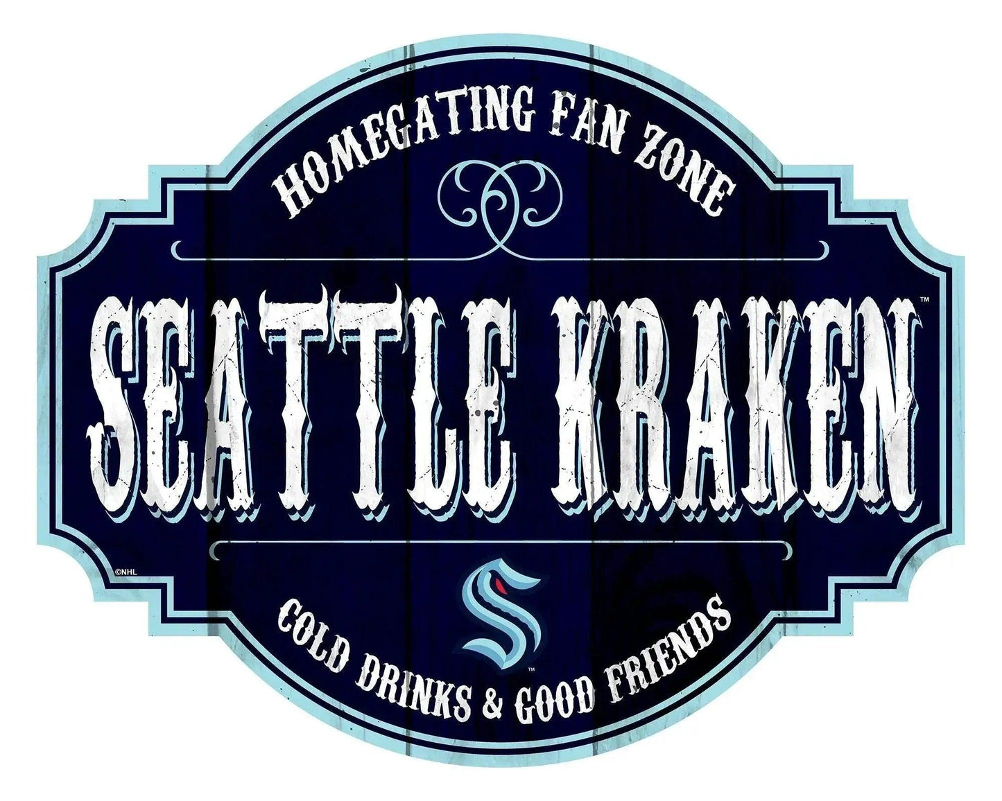 Seattle Kraken Wood Sign 12 Inch Homegating Tavern Decor - ToylandEU™