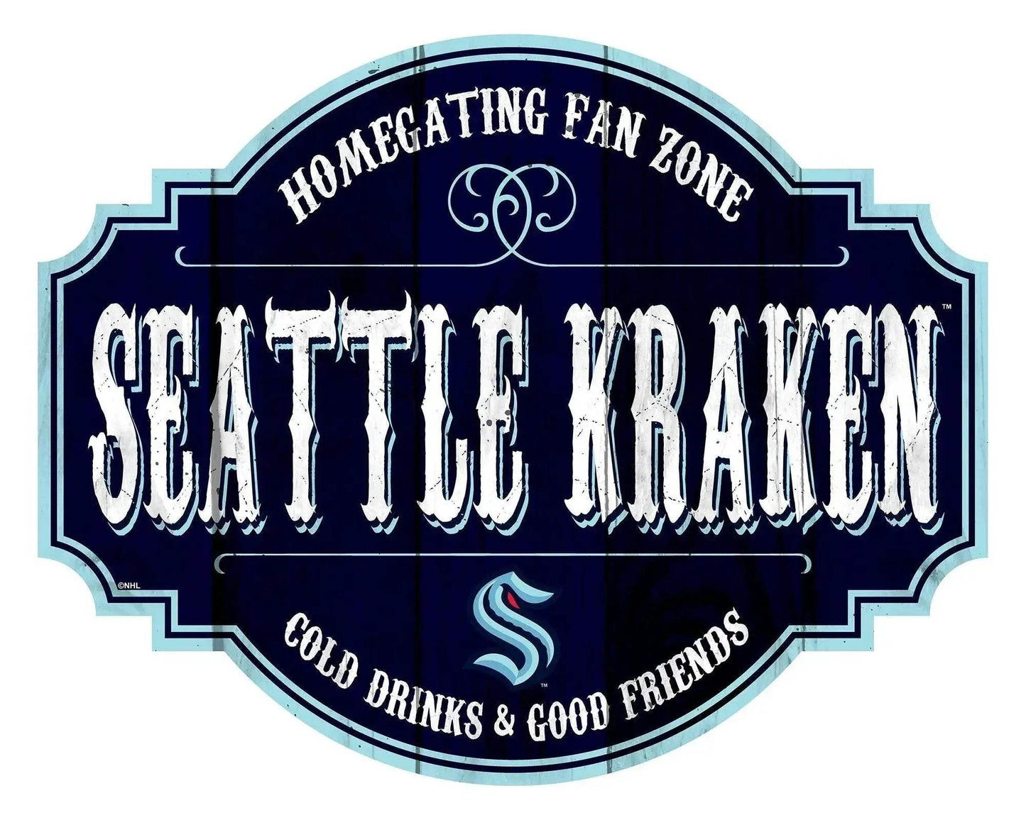 Seattle Kraken Wood Sign 12 Inch Homegating Tavern Decor - ToylandEU™