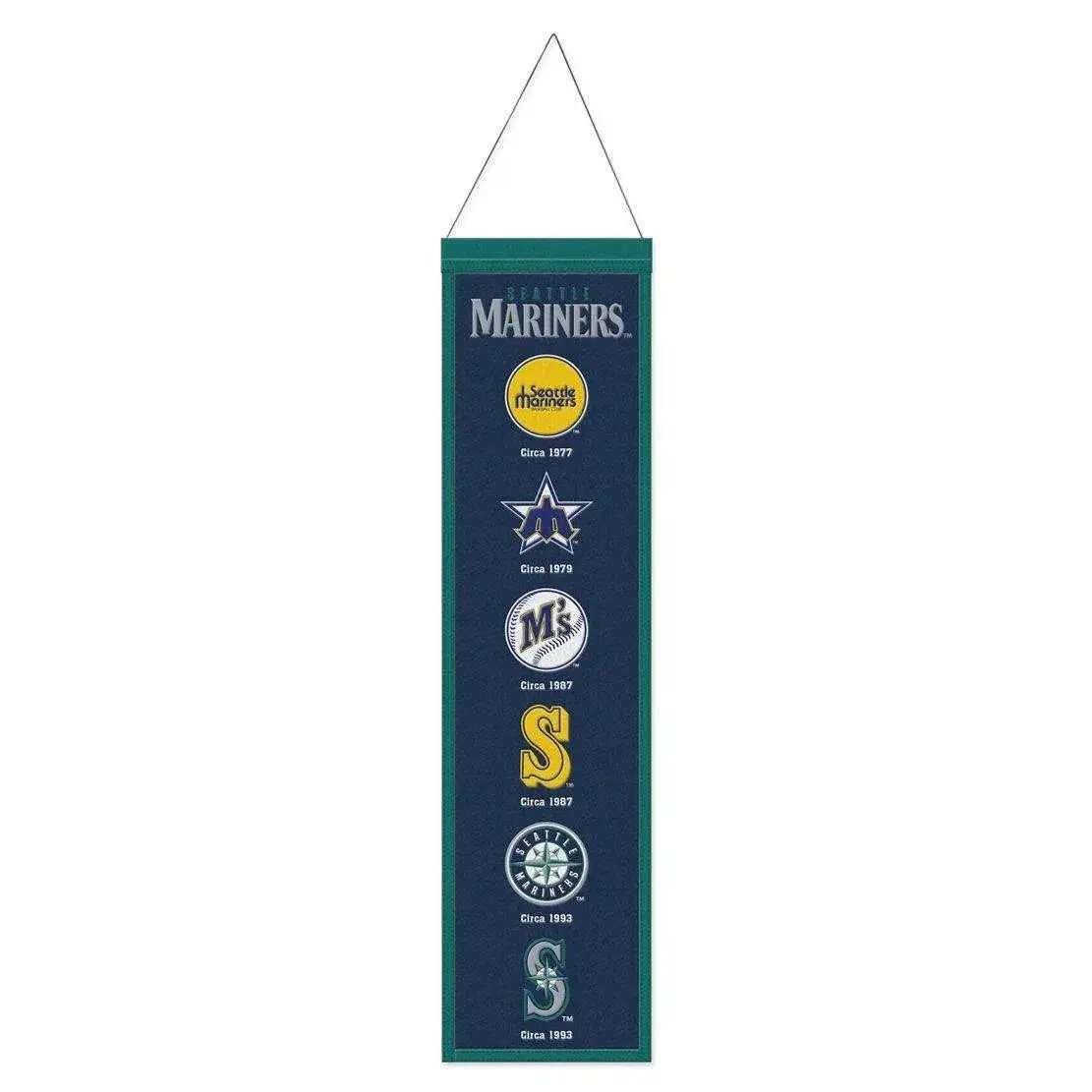 Seattle Mariners Banner Wool 8x32 Heritage Evolution Design - ToylandEU™