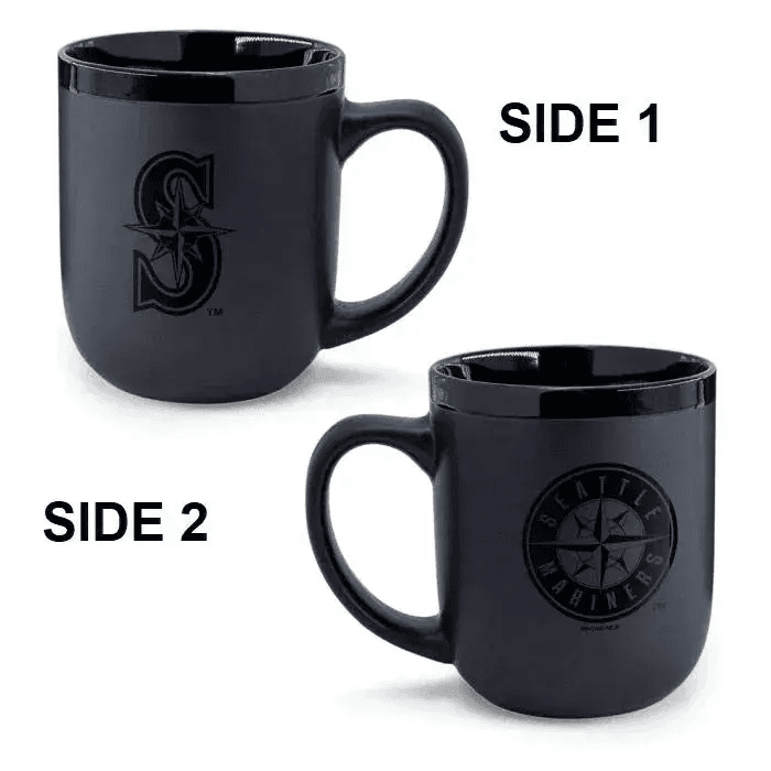 Seattle Mariners Coffee Mug 17oz Matte Black Ceramic - ToylandEU™