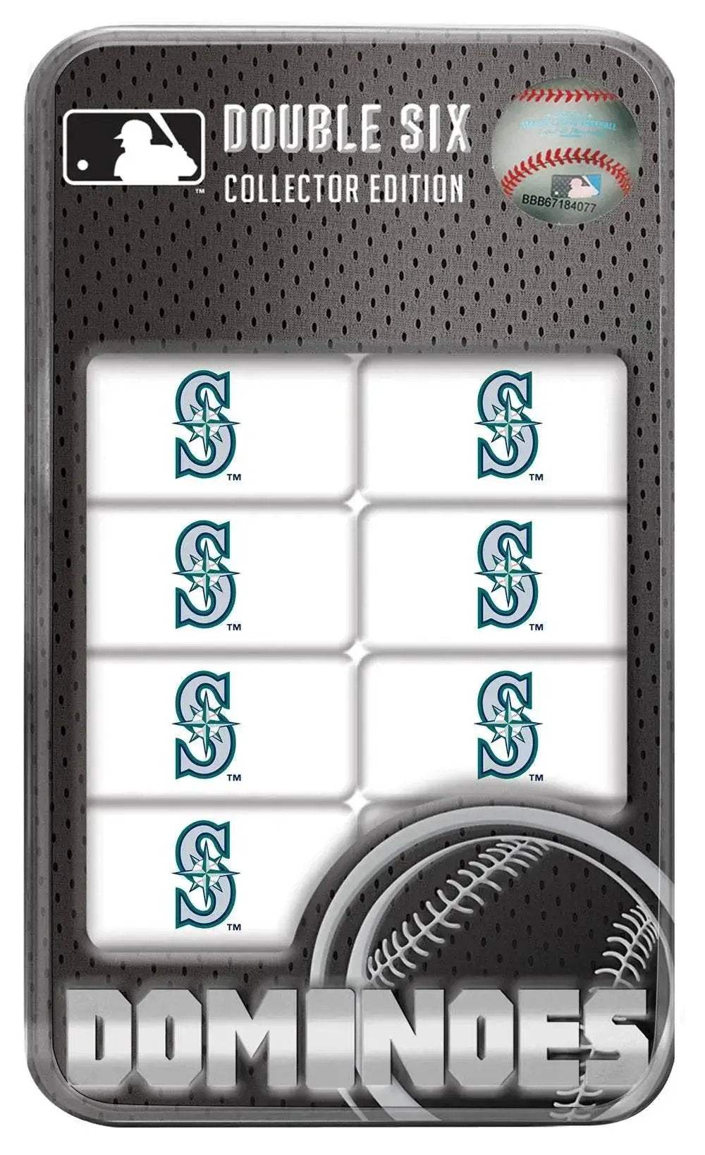 Seattle Mariners Dominoes Set With Tin And Team Logo - ToylandEU™