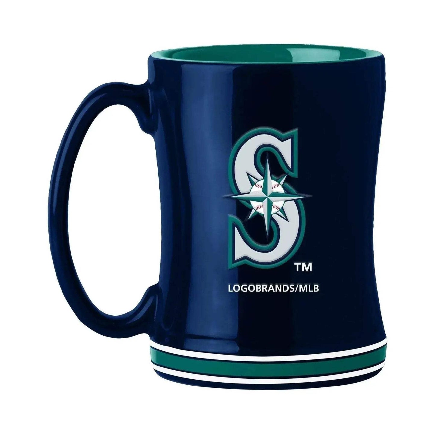 Seattle Mariners Sculpted Relief Coffee Mug 14oz Team Color - ToylandEU™