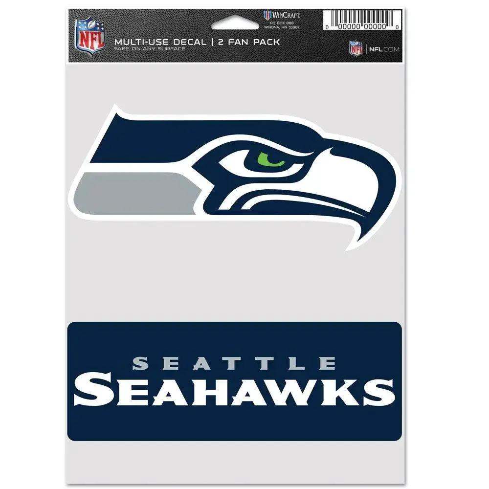 Seattle Seahawks Decal Set Two Pack Multi Use Fans Official - ToylandEU™