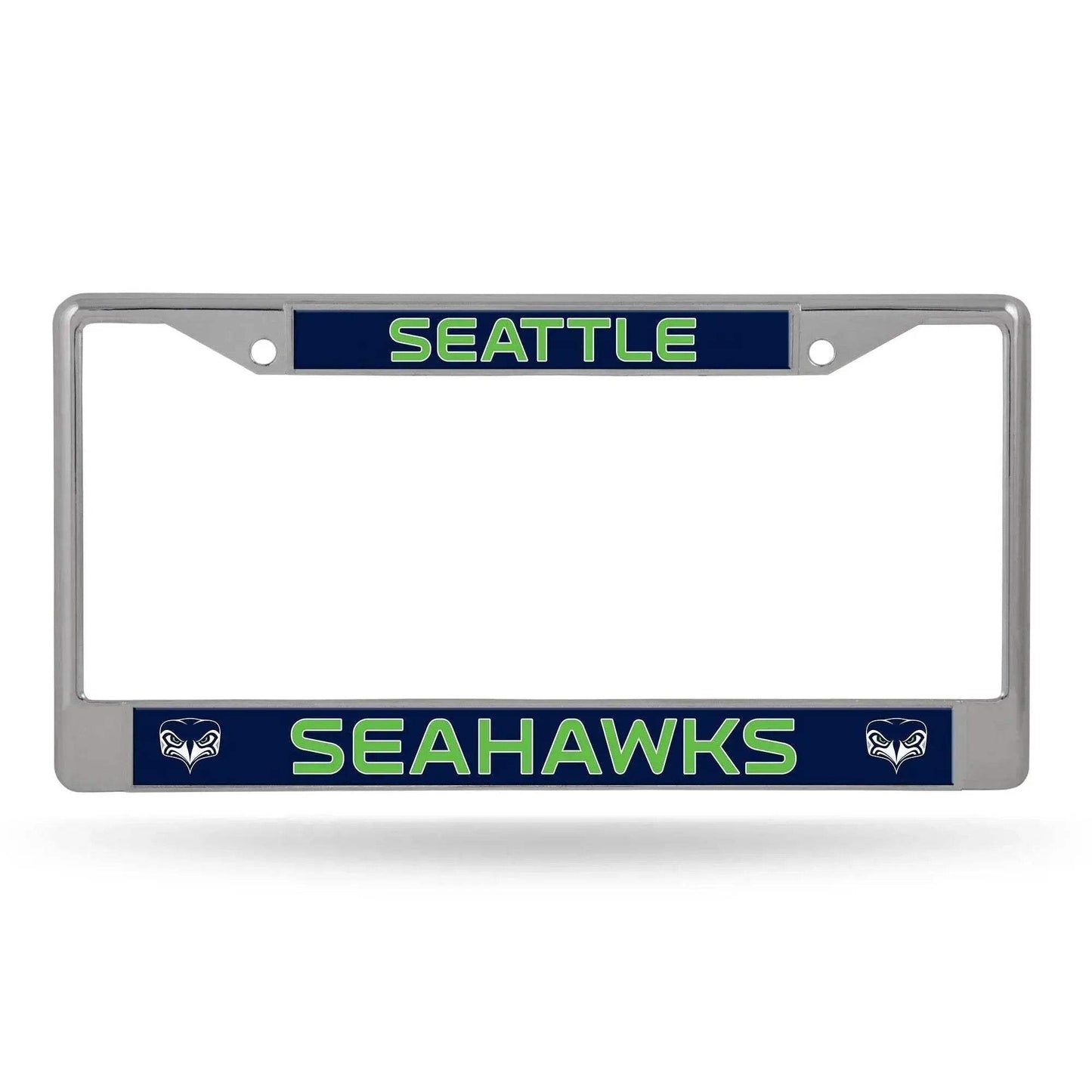 Seattle Seahawks License Plate Frame Chrome Printed Insert - ToylandEU™