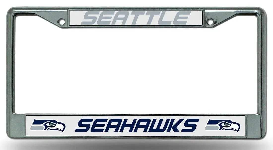 Seattle Seahawks License Plate Frame Chrome - ToylandEU