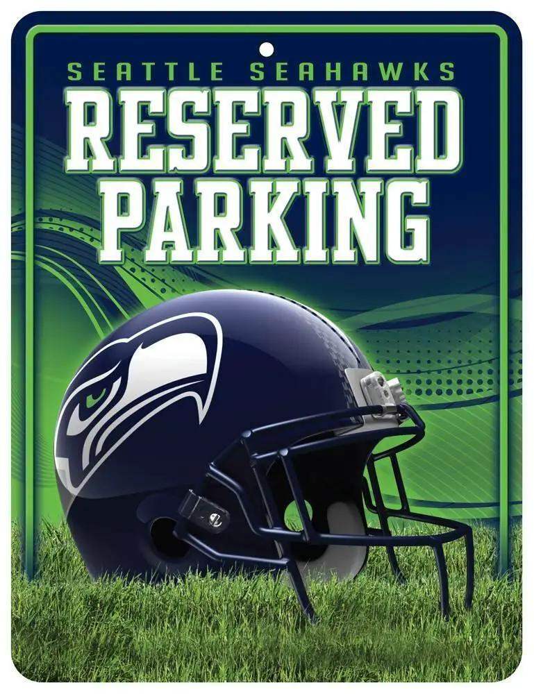Seattle Seahawks Metal Parking Sign With Pre Drilled Hole - ToylandEU™