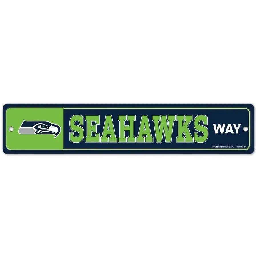 Seattle Seahawks Plastic Street Sign Team Pride Home Decor - ToylandEU™