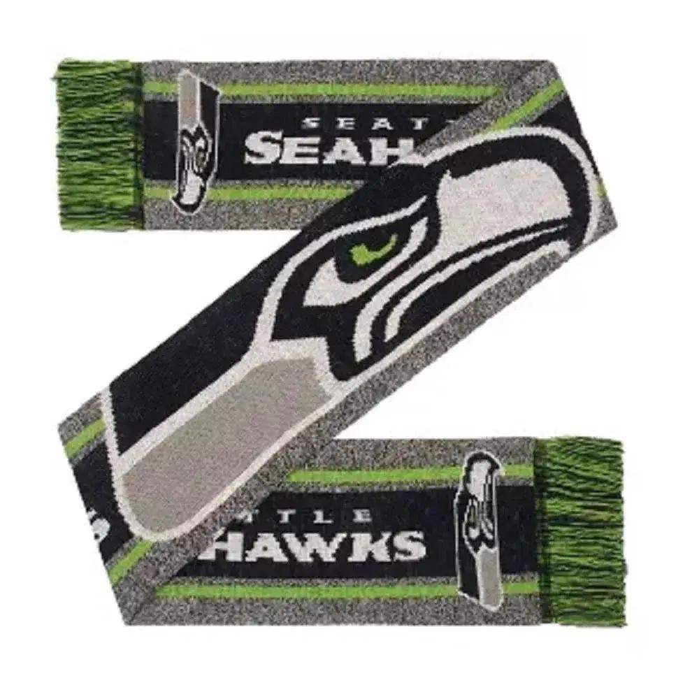 Seattle Seahawks Scarf Big Logo Wordmark Gray Official - ToylandEU™