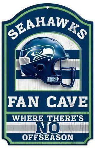 Seattle Seahawks Sign 11x17 Wood Fan Cave Design - ToylandEU™