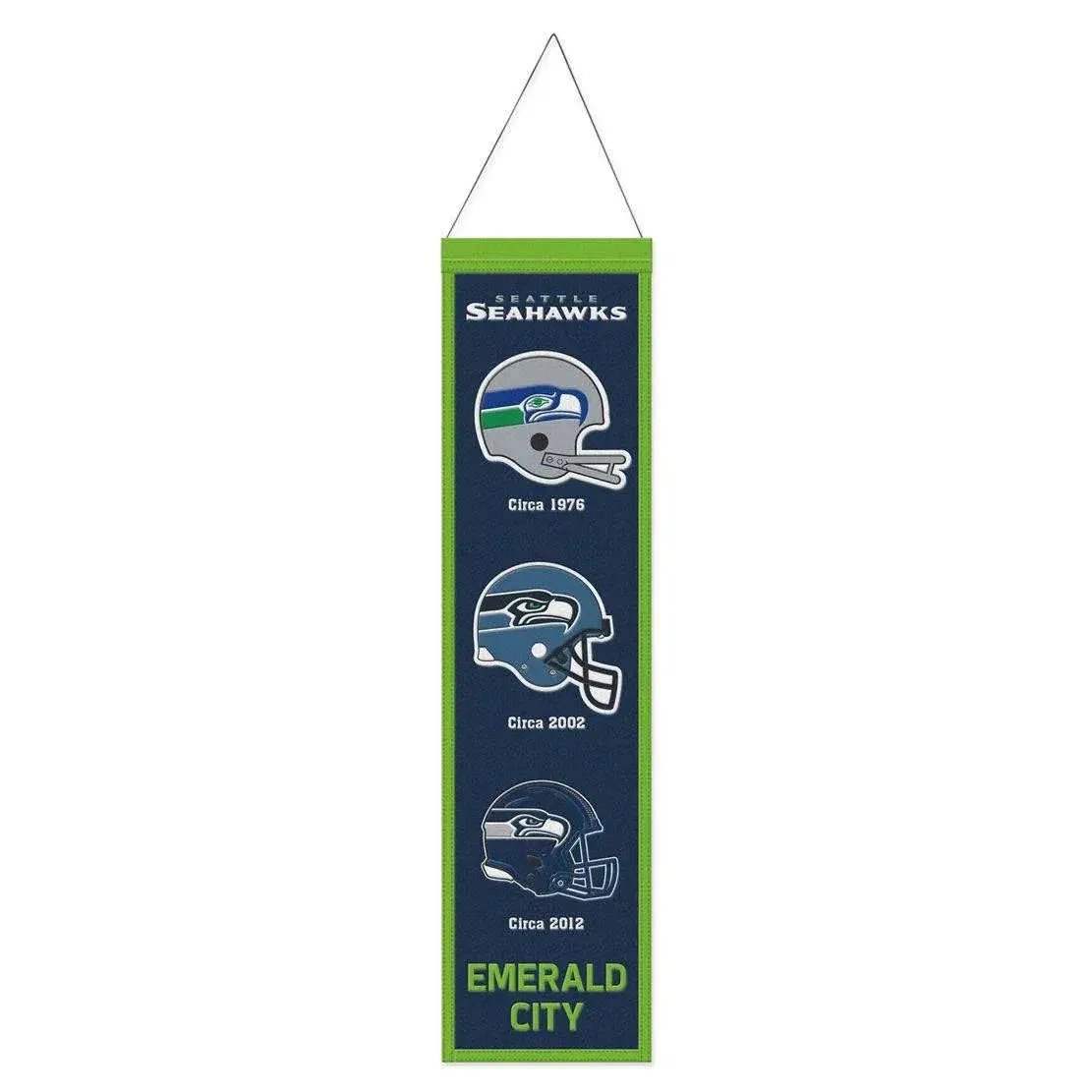 Seattle Seahawks Wool Banner 8x32 Heritage Evolution Design - ToylandEU™