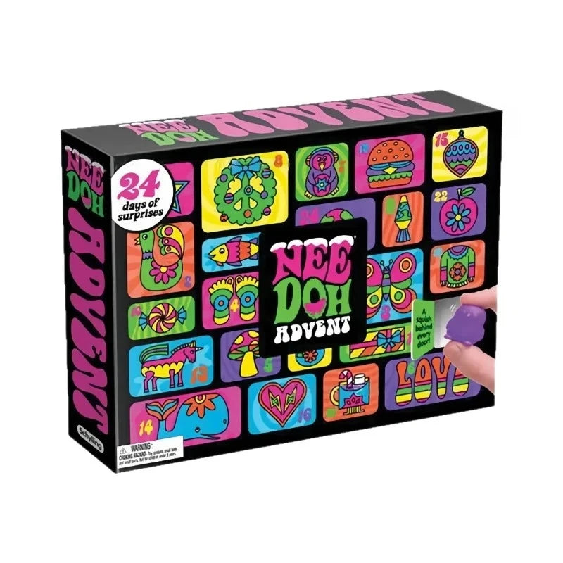 Advent Calendar | 24 Day Countdown | 3D Squishy Fidget Toy | Silicone
