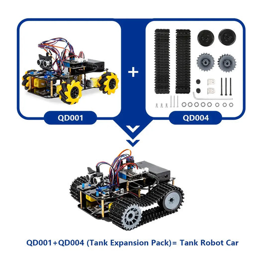 ACEBOTT ESP32 4WD Mecanum Wheel Camera IoT WiFi STEM STEAM Programming Smart Robot Car kit for School Project Arduino UNO R3 - ToylandEU