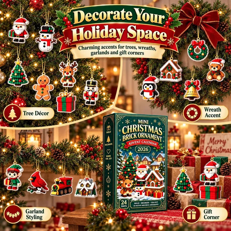 Advent Calendar | 2026 24 Day Mini Christmas Ornaments | Mystery Blind Box | Surprise Collection Decor