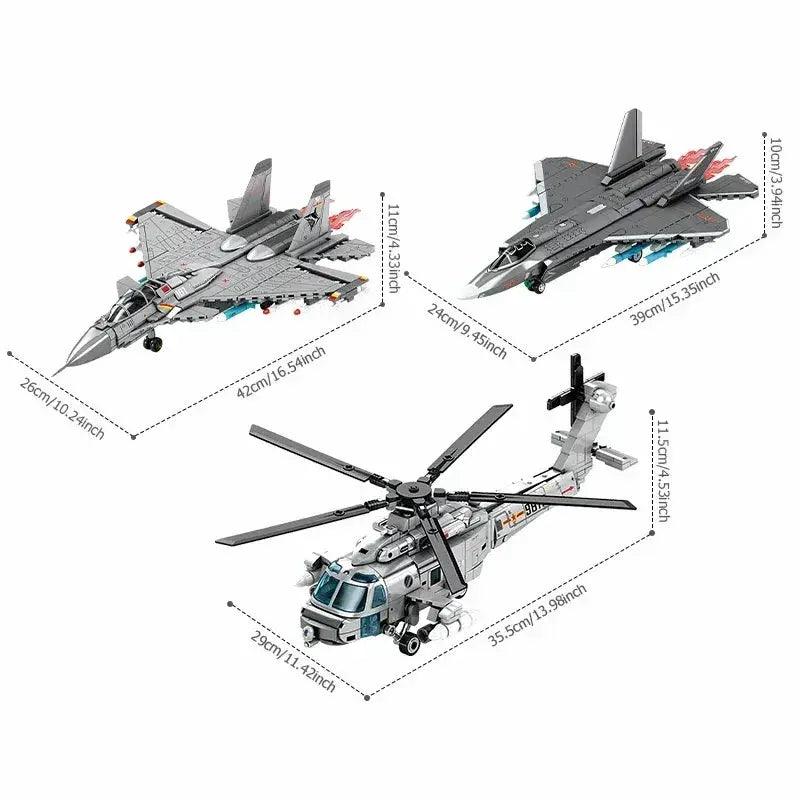 Sembo Armed Aircraft Building Blocks Kit Lego - ToylandEU™