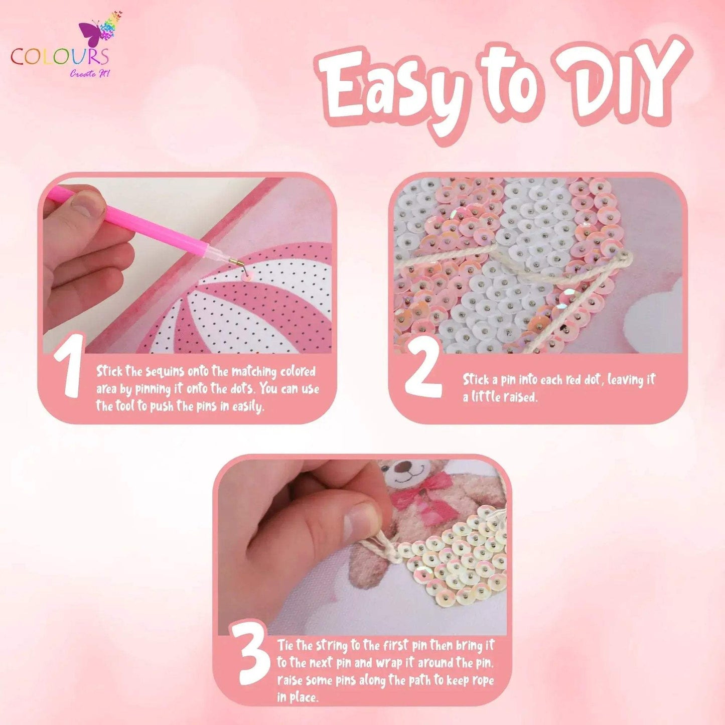 Sequin Balloon Art Kit for Kids Sparkling DIY Craft Fun - ToylandEU