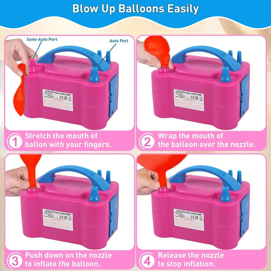 Electric Balloon Pump 600W Portable For Quick Balloon Inflation - ToylandEU