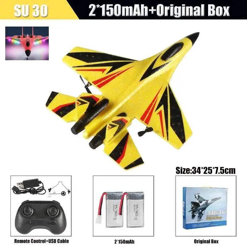 RC Remote Control SU-35 Foam Fighter Plane - Exciting Kids Aviation Toy - ToylandEU
