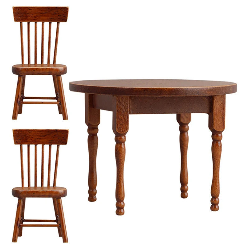 Dollhouse Furniture | 1:12 Scale | Resin Dining Set | Collector Decor