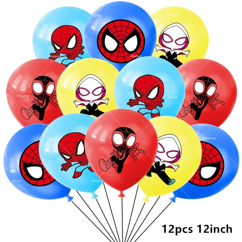 Balloon | Spider Web Friends Theme | Latex Balloon | 1Pc