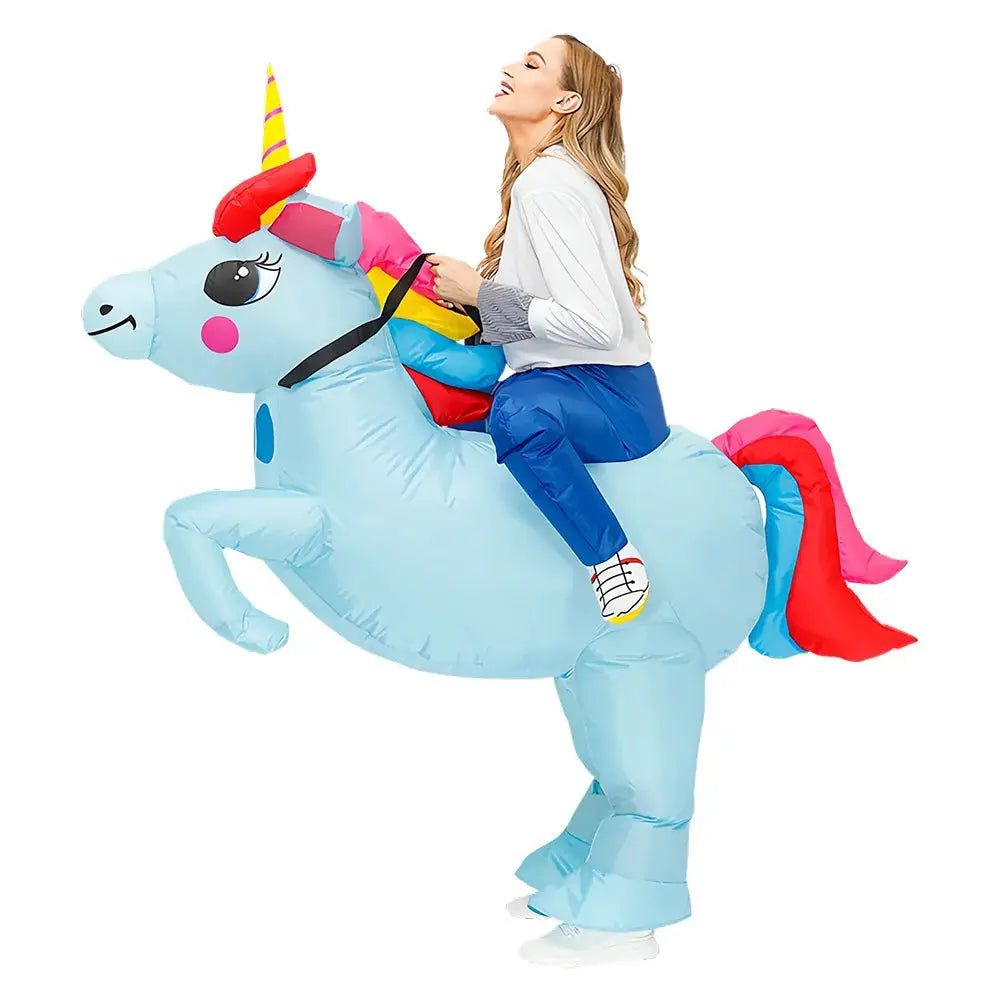 HOT Anime Kids Child Dinosaur Inflatable Costume Triceratops Party Mascot Halloween Christmas Cosplay Costumes Dress Suits for B - ToylandEU