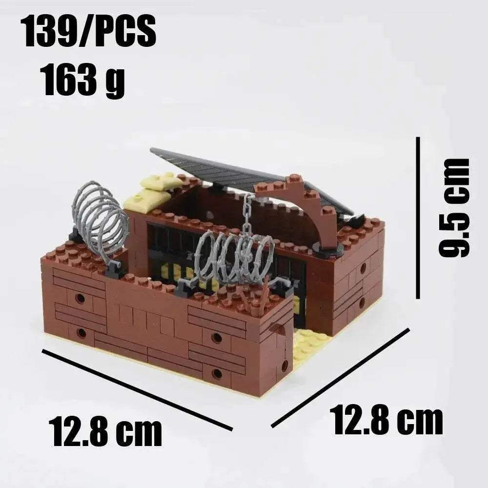 WW2 Military Trench Building Blocks Kit Soldiers Army Figures - ToylandEU