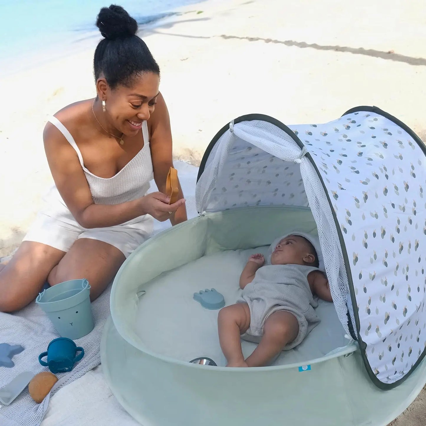 Outdoor Pop Up Tent With Mosquito Net Kiddie Pool Deluxe