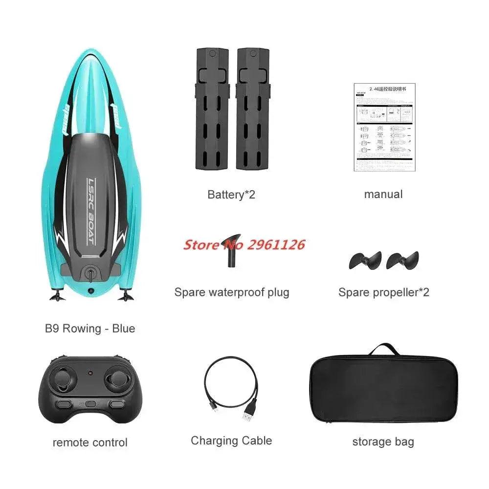 RC High-Speed 25KM/H Waterproof Electric RC Racing Boat - Remote Control Speedboat for Summer Fun 100M Range - ToylandEU