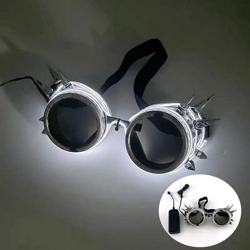 New Cool Cyberpunk Style Glasses Glowing Party Decor Luminous LED Sunglasses Lighting Up Bar Rave Music Dancing Party - ToylandEU