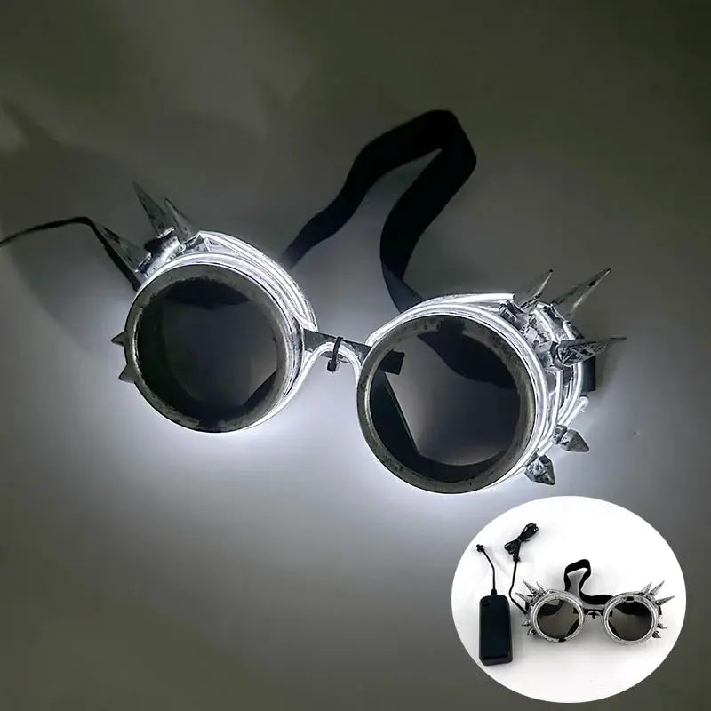 New Cool Cyberpunk Style Glasses Glowing Party Decor Luminous LED Sunglasses Lighting Up Bar Rave Music Dancing Party - ToylandEU