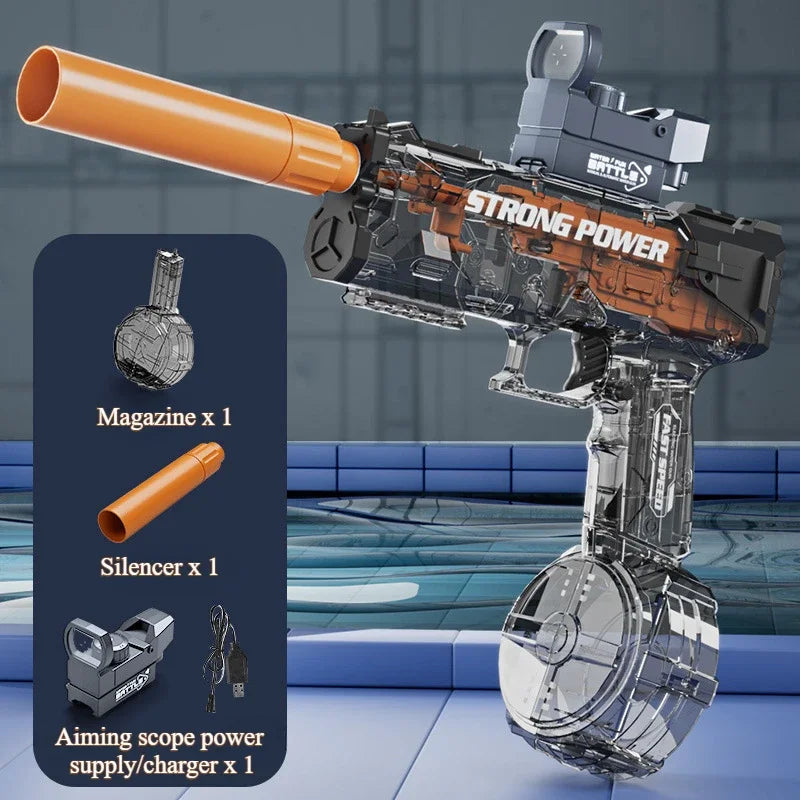 Water Gun | Automatic Rapid Fire | High Pressure Rechargeable | 14 And Up