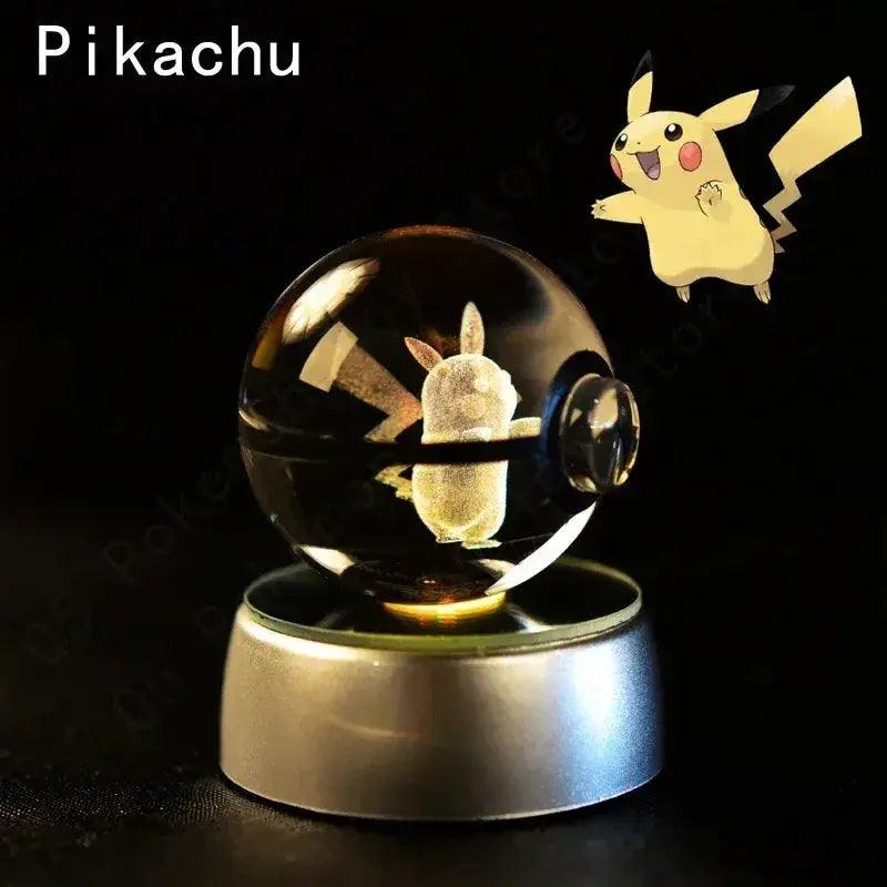 Pokemon Crystal Ball Night Light LED Lamp Glow Gift - ToylandEU