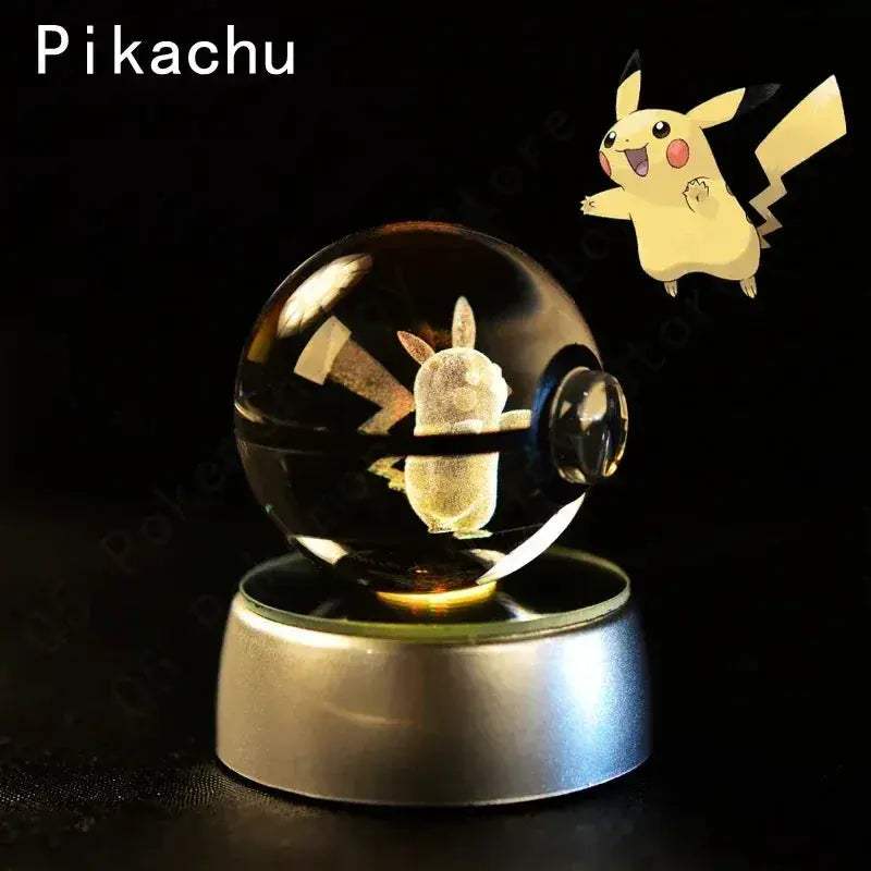 Pokemon Crystal Ball Night Light LED Lamp Glow Gift - ToylandEU