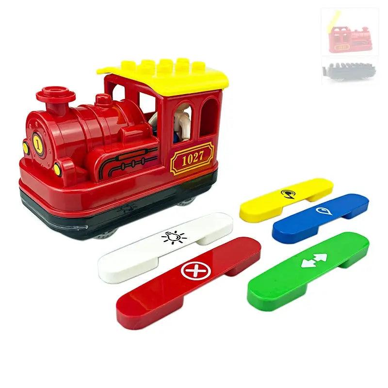 Rail Transport Big Size Building Blocks Creative Track Accessories Assemble Toys For Children Bricks Compatible City Train Set - ToylandEU