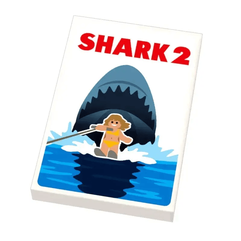 Shark 2 Movie Cover (2x3 Tile) - B3 Customs - ToylandEU